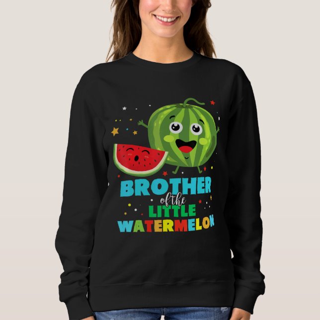 Sudadera Hombres Hermano De La Pequeña Familia De Fruta De  (Anverso)