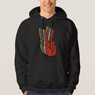 Sudadera Hombres hippies de la época de la paz retro de los