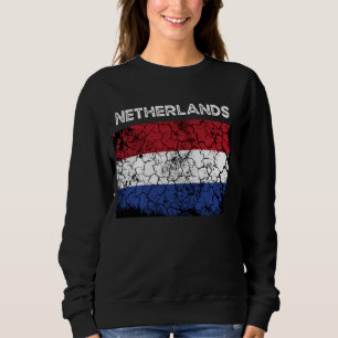 Sudadera Hombres Holandeses de la bandera de los Países Baj