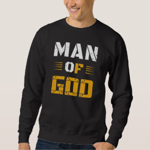 Sudadera Hombres Hombre de Dios Día del Padre Cristiano