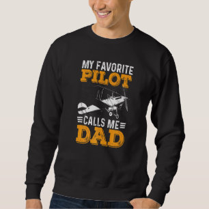 Sudadera Hombres Hombres Mi Piloto Favorito Me Llama Papá