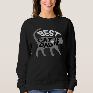 Sudadera Hombres Hombres Papá Gato - Mejor Papá Gato Af - P