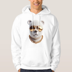 Sudadera Hombres Hoodie - Oso Dorado