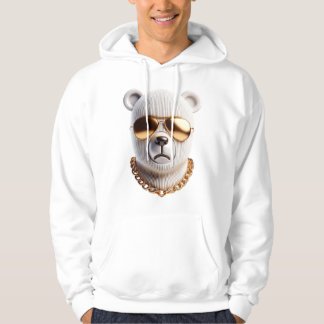 Sudadera Hombres Hoodie - Oso Dorado