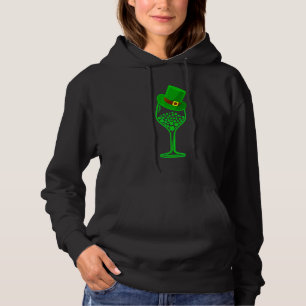 Sudadera Hombres Irlandés San Patricio Gla de Vino Shamrock