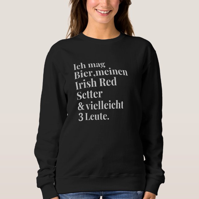 Sudadera Hombres irlandeses de edad roja (Anverso)