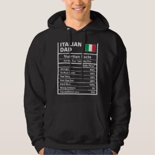 Sudadera Hombres Italianos Nutrición de Papá Hechos Día del