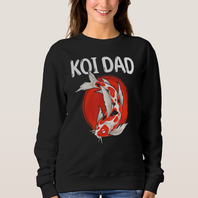Sudadera Hombres Japoneses Fish Koi Carp Fishkeeper Koi Dad (Anverso)