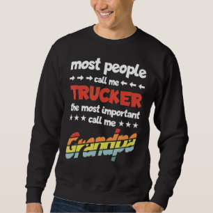 Sudadera Hombres La Mayoría De La Gente Me Llama Camión Más