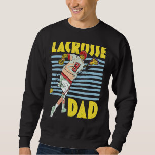 Sudadera Hombres Lacrosse Dad Padre Mejor Padre Nunca Padre