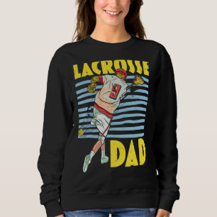 Sudadera Hombres Lacrosse Dad Padre Mejor Padre Nunca Padre