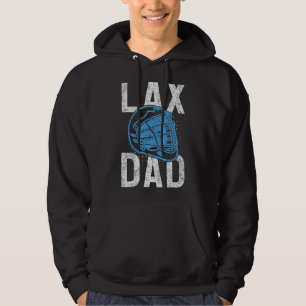 Sudadera Hombres Lax Helmet Lacrosse Player Lax Dad