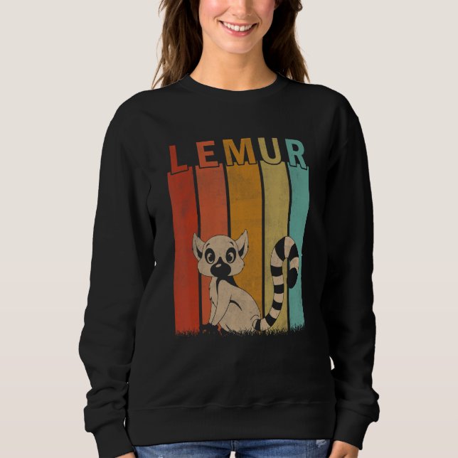 Sudadera Hombres Lemur Mujeres Hombres Con Lemur Infantil C (Anverso)