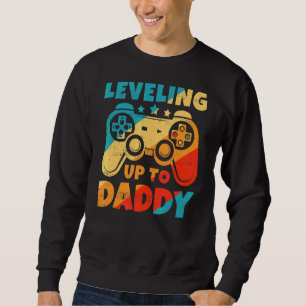 Sudadera Hombres Levantándose A Papi Gamer Dad Pregnancy An