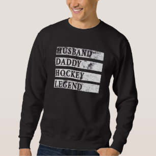 Sudadera Hombres marido papi leyenda de hockey patín deport