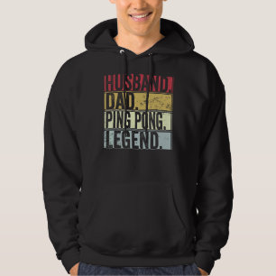 Sudadera Hombres Marido Vintage Dad Ping Pong Legend Father