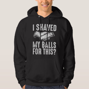 Sudadera Hombres Me Afeité Mis Bolas Por Esta Humor Diverti