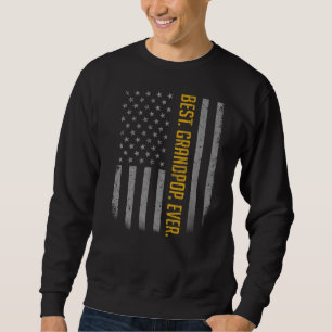 Sudadera Hombres Mejor Abuelo Que Nunca Bandera Estadounide