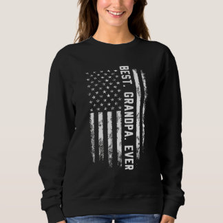 Sudadera Hombres Mejor Abuelo Que Nunca Bandera Estadounide