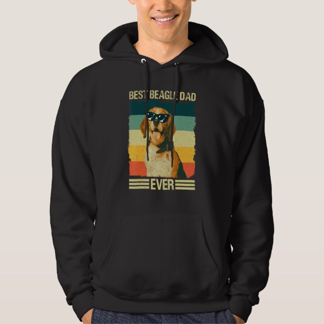 Sudadera Hombres Mejor Beagle Padre Perro (Anverso)