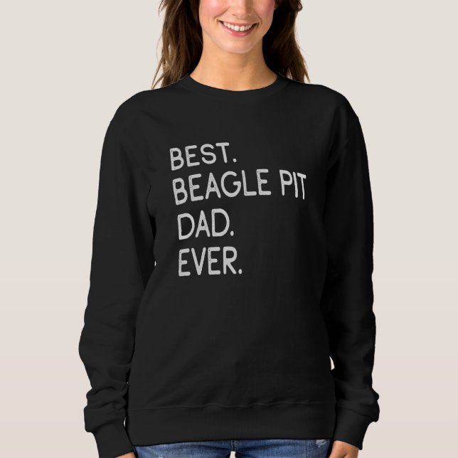Sudadera Hombres Mejor Beagle Pit Dad (Anverso)