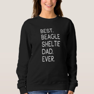 Sudadera Hombres Mejor Beagle Sheltie Papá Nunca Premium