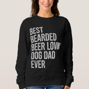 Sudadera Hombres Mejor Cerveza Con Cabeza Amante Perro Padr