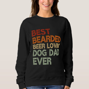 Sudadera Hombres Mejor Cerveza Con Cabeza Amante Perro Papá