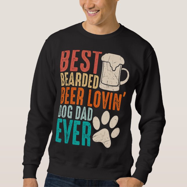 Sudadera Hombres Mejor Cerveza De Caballo Que Ama Perro Pap (Anverso)