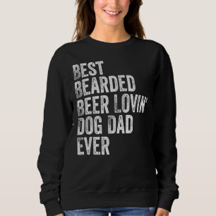 Sudadera Hombres Mejor Cerveza De Cabello Amante Perro Padr
