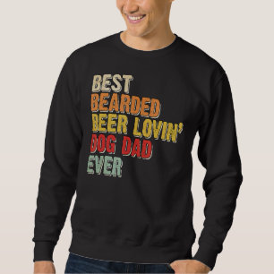 Sudadera Hombres Mejor Cerveza De Cabello Amante Perro Padr