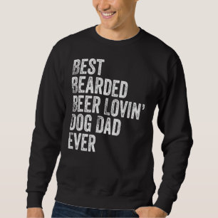 Sudadera Hombres Mejor Cerveza De Cabello Amante Perro Padr