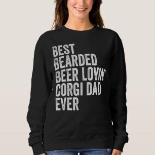 Sudadera Hombres Mejor Cerveza De Cabello Lovin Corgi Papá