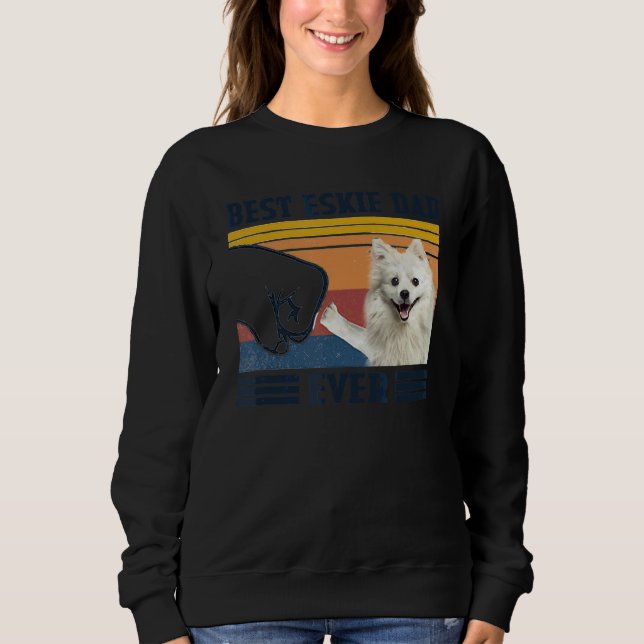 Sudadera Hombres Mejor Eskimo Estadounidense Papá Perro Jam (Anverso)
