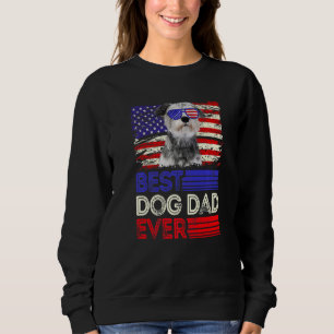 Sudadera Hombres Mejor Padre Schnauzer Ever Patriota De Ban