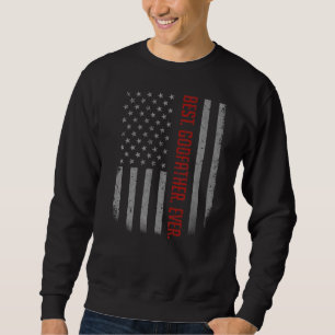 Sudadera Hombres Mejor Padrino Que Nunca Bandera Estadounid