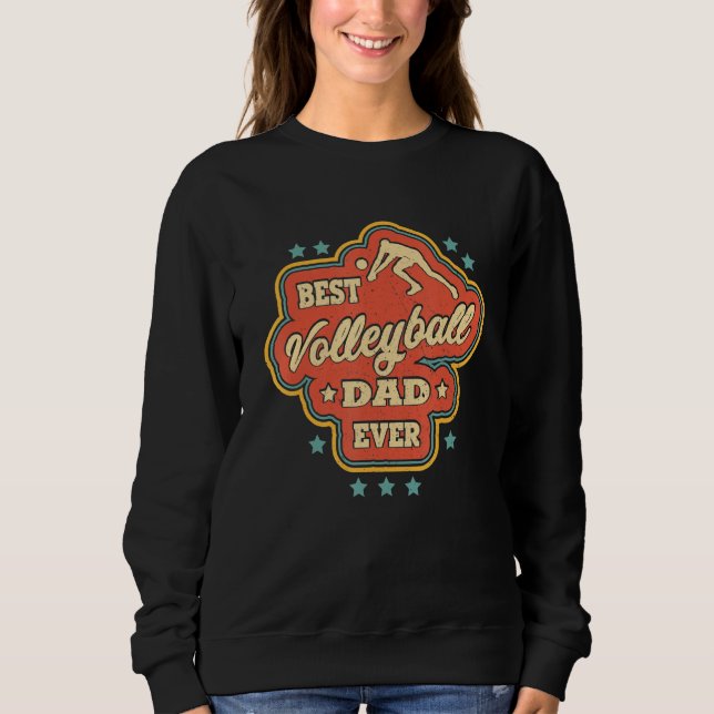 Sudadera Hombres Mejor Papa De Voleibol (Anverso)