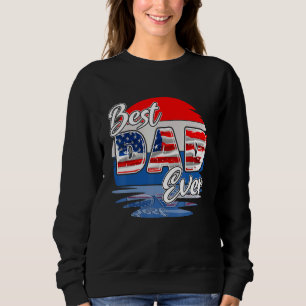 Sudadera Hombres Mejor Papá Ee. Uu. Vintage De Bandera Amer