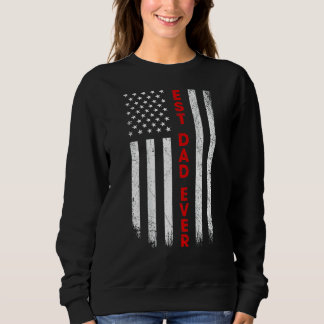 Sudadera Hombres Mejor Papá Nunca Bandera Estadounidense Pa