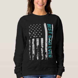 Sudadera Hombres Mejor Papá Nunca Bandera Patriótica Estado
