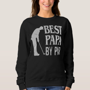 Sudadera Hombres Mejor Papa Por Par Vintage Pro Golfer Padr