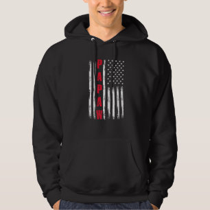 Sudadera Hombres Mejor Papaw Bandera De Ee.Uu. Para Stepdad