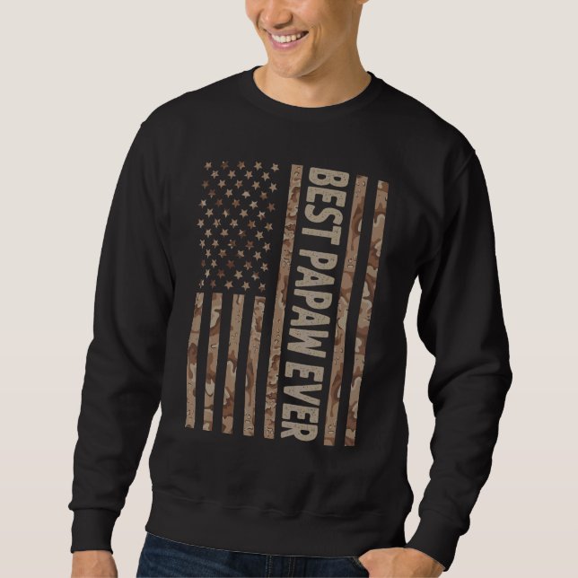Sudadera Hombres Mejor Papaw De Ee. Uu. (Anverso)