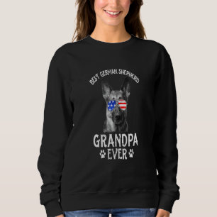 Sudadera Hombres Mejor Pastor Alemán Abuelo Pastor Jamás Fl