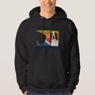 Sudadera Hombres Mejor Perro Irlandés, Rojo Y Blanco.