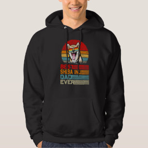 Sudadera Hombres Mejor Retro Vintage Padre Inu Shiba Hasta