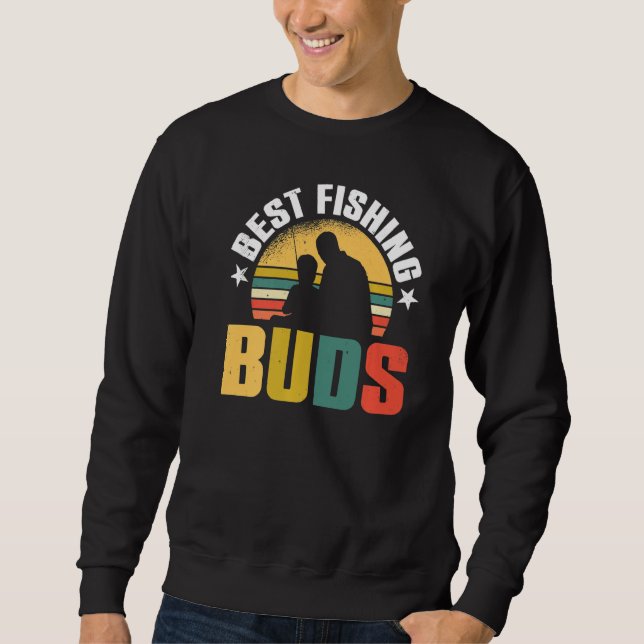 Sudadera Hombres Mejores Buds Pescadores Hobby Fishshing Ro (Anverso)