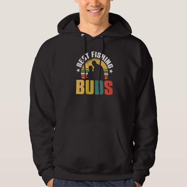 Sudadera Hombres Mejores Buds Pescadores Hobby Fishshing Ro (Anverso)
