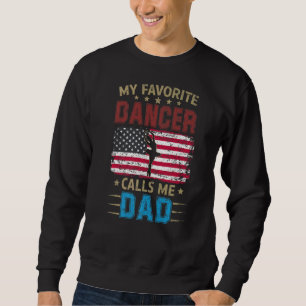Sudadera Hombres, mi bailarina favorita me llama papá disfr