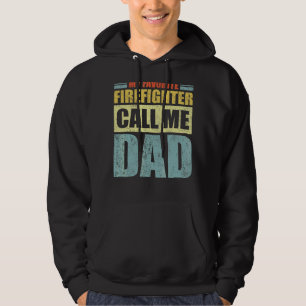 Sudadera Hombres, mi bombero favorito me llama papá padre